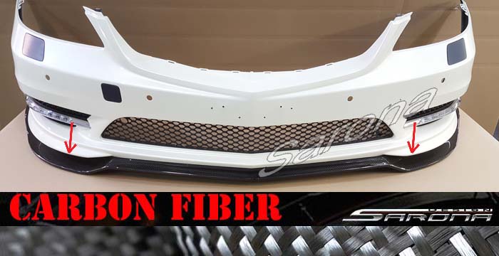 Custom Mercedes S Class  Sedan Front Lip/Splitter (2010 - 2013) - $950.00 (Part #MB-059-FA)